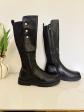 Merry Scott bottes hautes femme noir EU 40 zip boutons semelle caoutchouc