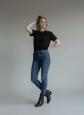 Minelli DAYA bottines femme cuir noir boucle, EU 36, talon bloc bas, zip