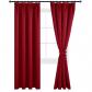 Rideau Noel Occultant avec Cravates 140x225 cm Rouge Thermique 2 Pi�ces