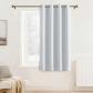 Rideau Occultant Thermique Panneaux � Oeillets pour Chambre Gris Blanc