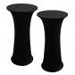 Housses Extensibles pour Table Mange Debout Ronde Noir Diam 80 85 cm 2 Pi�ces