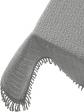 Nappe de Jardin 130x220 cm � Franges Ext�rieur Linge de Table Gris Clair