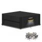 Housses pour Salon de Jardin de Protection Table et Chaises Noir 220x220x90cm