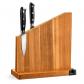 Porte couteaux Magn�tique avec Aiguiseur Int�gr� 100 % Bois d'Acacia
