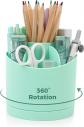 Vert Organiseur de Bureau Rotatif � 360 � avec 7 Compartiments Turquoise