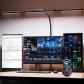 Lampe de Bureau � 3 Sources Lumineuses 24 W 100 cm Lumi�re du Jour Noir Mat