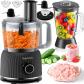 Robot de Cuisine Multifonction 1500 W 11 Fonctions Noir