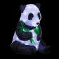 D�coration de No�l panda LED acrylique 38�29�38 cm blanc chaud sur secteur