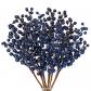 Branches de Baies Artificielles D�coration de No�l Dor� Lot de 6
