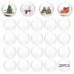 6cm 20 Pi�ces Boules de No�l Transparente Acrylique de D�coration Plastique
