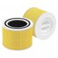 Filtres de Rechange pour Purificateur d'Air Levoit Core Jaune Lot de 2