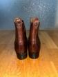 FRYE Bottines Chelsea homme cuir marron � enfiler bout rond EU 37