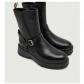 Liu Jo bottines femme cuir noir EU 37 plateforme bout rond boucle zip