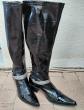 Superbes bottes noires brillantes femme SAN MARINA P 39 �tat neuf