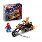 LEGO | Marvel 76335 Spider Man et sa Moto contre Ghost Rider   Jouet Gar�on ou F