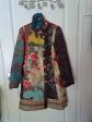 Desigual manteau femme patchwork multicolore mi long manches longues T42