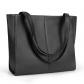 V�ritable Sac Cabas en Cuir Femmes Sacoche � Main Noir