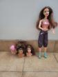 Lot Barbie Fashionistas Swappin' Styles   1 Poup�e Articul�e   3 T�tes