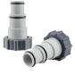 Adaptateur de Tuyau de Piscine 2 Pi�ce de Vidange de Piscine Gris