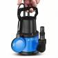 Pompe Submersible 400 W 8000 L-h Hauteur d'Extraction Maximale 8 m Profondeur