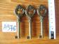 LOT A976 DE 3 CL� CL�S CLEFS CLEF ANCIENNES PERCEES DE PORTE DE MEUBLE