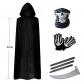 D�guisement fantaisie Halloween fant�me faucheuse adulte-enfant tenue robe de mort Royaume Uni