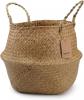 Panier De Ventre Jonc De Mer Naturel Corbeille � Linge Grand Stockage Panier De