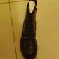 Bottes bottillon femme en cuir noir bout rond pointure EU 41