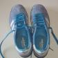 Basket adidas Gazelle  bleu ciel en daim rayures blanches taille 41 1-3 (US 8)