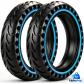 2 pneus caoutchouc plein pour scooter �lectrique 8 1-2 x 2 50-75 6.1 anti crevaison Gotrax