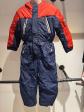 Combinaison de ski enfant   Bleu marine et rouge   Neuve