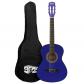 Guitare Classique Taille 1-4 Espagnole Color�e avec Sac Bleue