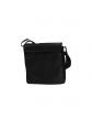 Sacoche bandouli�re en nylon et cuir ref cha25614 noir neuf