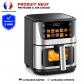 Friteuse � Air Chaud 6,5L 1600W Hublot 10 Programmes �cran Couleur Sans Huile