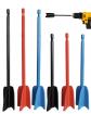 1 4 Perceuse Lot de 6 M�langeurs de Peinture avec Tige d'Extension Multicolore