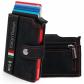v2 Portefeuille Homme&Femme en Similicuir avec Protection Rouge Noir rouge