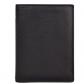 Noir Cuir Vache Pleine Fleur Max Grand Portefeuille Homme