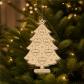 Sapin de No�l pr�noms famille c urs personnalis� bois grav� d�coration