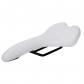 Blanc Selle de V�lo Respirante Douce de Route Selle VTT Confortable Simili Cuir