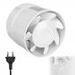 Ventilateur Tubulaire 100 mm Extracteur de Fum�e en Ligne 130 m�-h Blanc