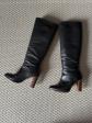 Bottes hautes S�zane mod�le Abby   Cuir noir   Taille 36