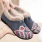 Chaussures en coton pour femmes, Botines bottes De neige brod�es femmes d'hiver.