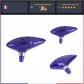 Ocarina 12 trous c�ramique bleu Alto C fl�te instrument de musique