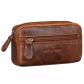 'Neal' Pochette Porte Clef Cuir Vintage �tui Cl�s Mini Portefeuille Uni Homme