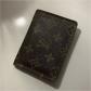 Louis Vuitton Portefeuille bifold cuir monogramme marron 2 fen�tres ID