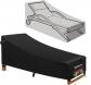 Housse Transat de Housse Salon de Jardin Ext�rieur Imperm�able � l'Eau Noir Uni