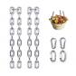 Cha�nes en Acier Inoxydable 304 de 4 mm de Diam�tre Mat�riel Lot de 2 Argent�
