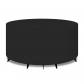 Housse de Protection pour Table de Jardin Ronde Grande en Tissu Oxford Noir