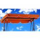 Orange Toit de Rechange pour Balancelle de Jardin210 x145 cm Polyester