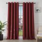 Rouge Bourgogn 2xL140xH260 Rideau Occultant 2 Pi�ces Thermique Isolant Polyester